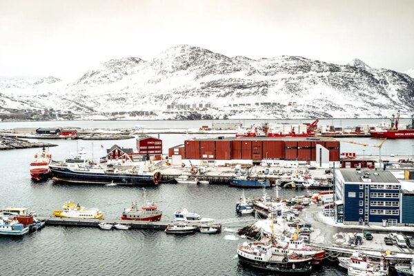 Greenland's landscape and fishing boats