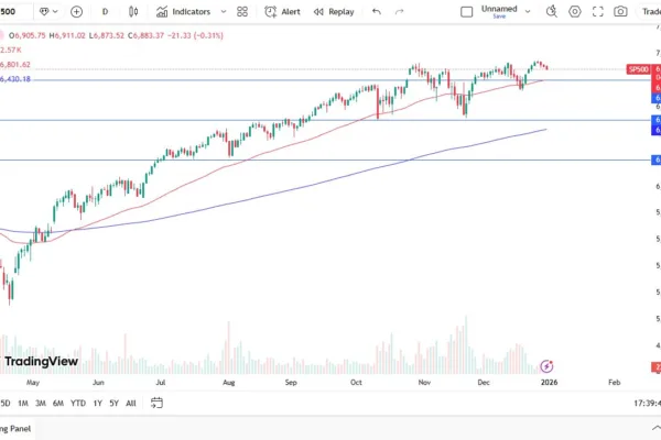 S&P 500 Forecast Today 02/01: S&P 500 Edges Lower (Chart)