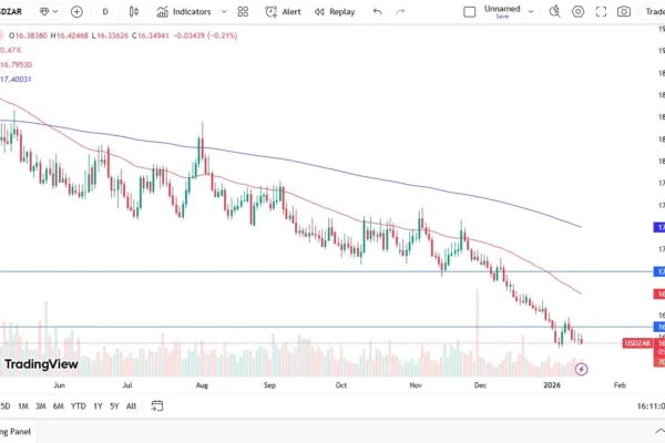 USD/ZAR Forecast: Carry Trade and Commodity Strength (Chart)