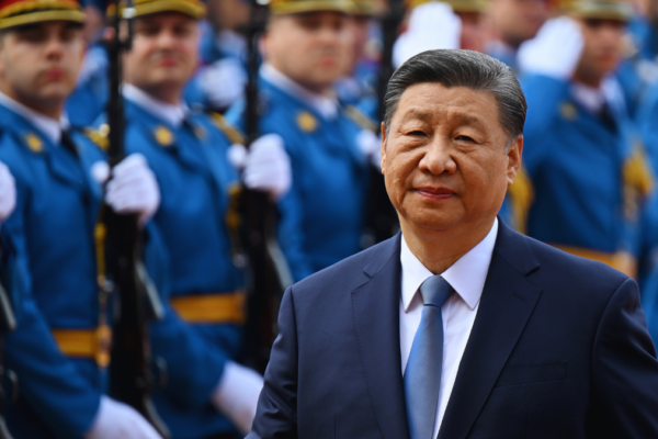 Chinese president Xi Jinping seen in Serbia