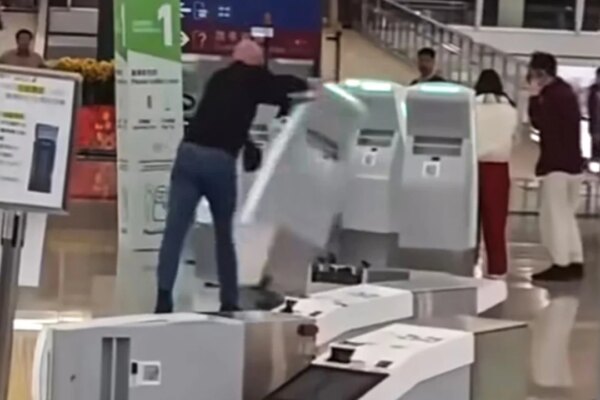 Hong Kong police arrest British tourist after airport check-in kiosks wrecked