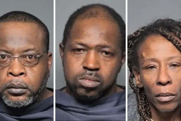 From left: James Strong, Anthony and Ruby Waters