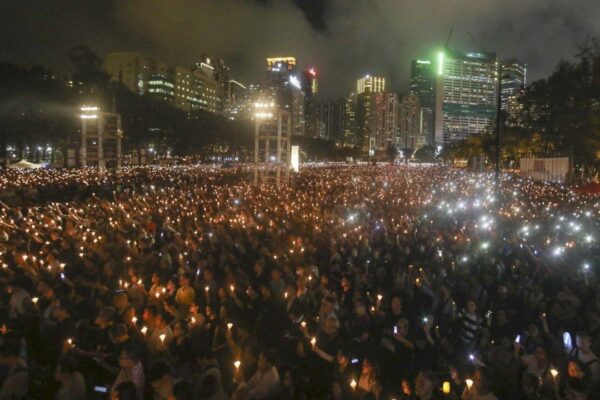 Defence argues Tiananmen vigil activists’ actions ‘lawful’ exercise of rights