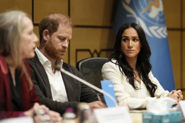 The Duke and Duchess of Sussex attended a World Health Organization round-table event with key donors and humanitarian partners