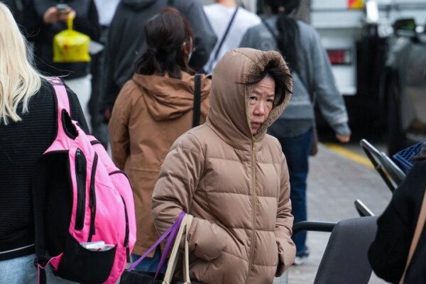 12 degrees Celsius in Hong Kong on Sunday but warmer days expected in week ahead