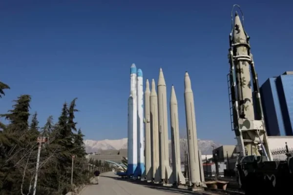 Iranian missiles are displayed in a park in Tehran, Iran, January 31, 2026 (credit: MAJID ASGARIPOUR/WANA (WEST ASIA NEWS AGENCY) VIA REUTERS)
