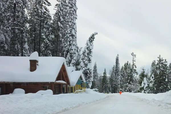 The Calaveras County Sheriff's Office warned weekend visitors of hazardous conditions on snow-covered roads after this week's storms. (Calaveras County Sheriff's Office)