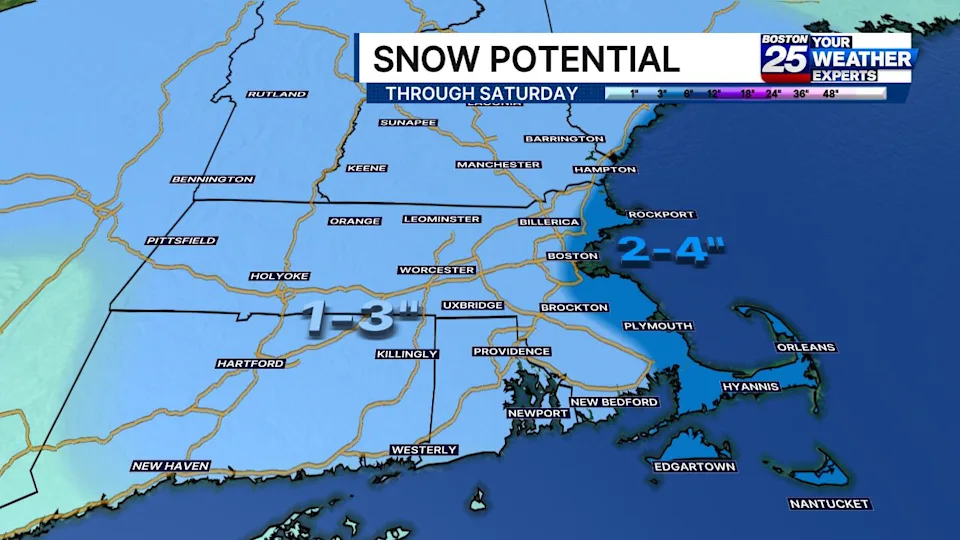 Arctic front expected to bring snow to Mass. this weekend