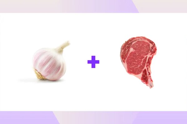 Garlic and steak