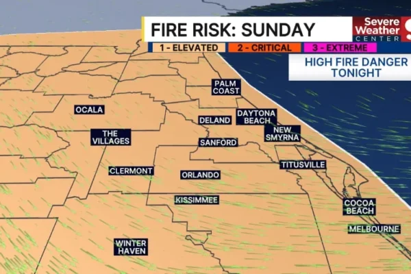 Red Flag Warning, Cold Weather Advisory in Effect Monday