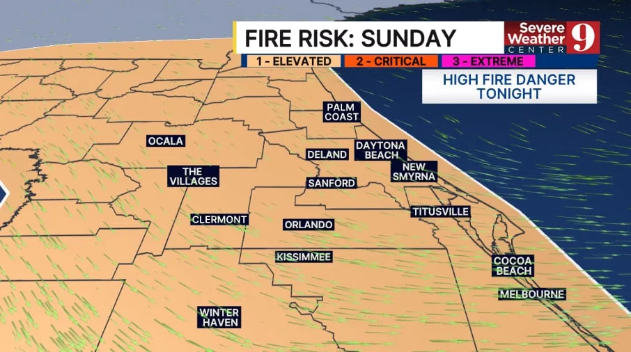 Red Flag Warning, Cold Weather Advisory in Effect Monday