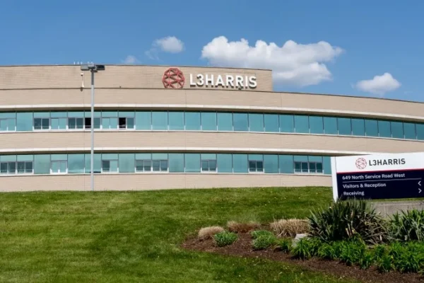 <span class="wp-element-caption__text">the L3Harris building in Burlington, Canada</span><span class="wp-block-image__credits"><strong>Image Credits:</strong>JHVEPhoto / Getty Images</span>