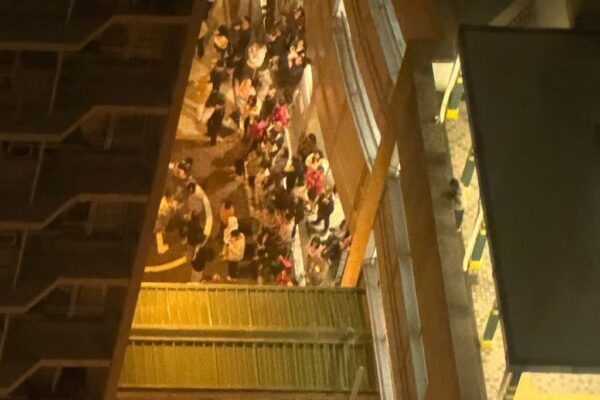 Hundreds have been evacuated after white smoke billowed from a flat at a Hong Kong public housing estate. Photo: Handout