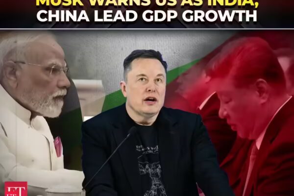 Elon Musk warns US as IMF report shows India, China leading global GDP growth