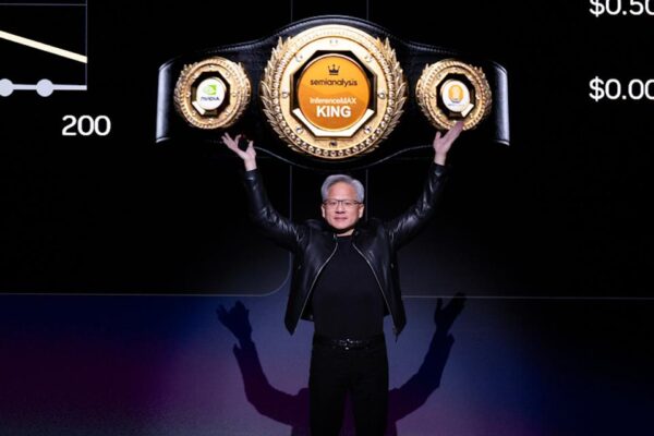 Nvidia CEO Jensen Huang offered a blunt take on the company’s long-term growth potential during an interviewPhoto by Benjamin Fanjoy on Getty Images