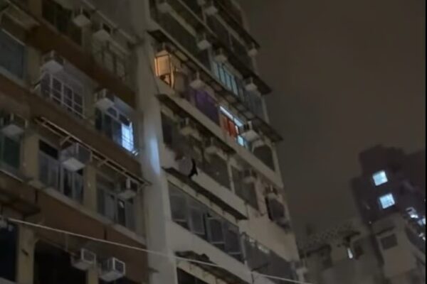 Police received a report in the early hours of Wednesday concerning a boy suspected of throwing objects from a residential unit on Tai Nan Street in Sham Shui Po. Photo: Threads/ wantsunsing