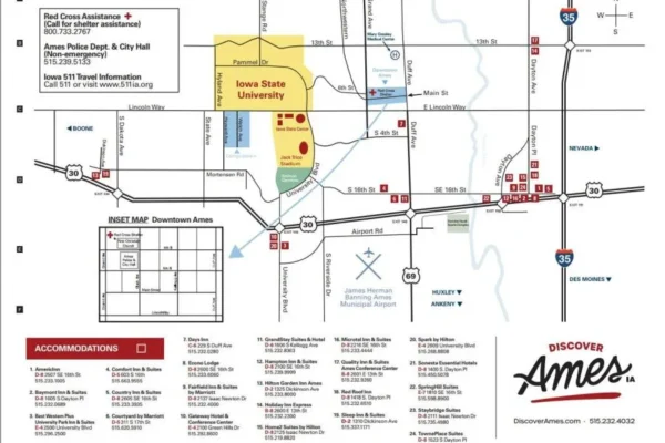 Map courtesy of Story County Emergency Management