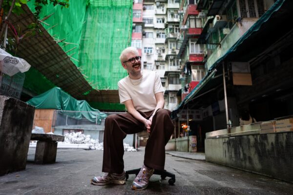 James Taylor-Foster in front of Yick Cheong Building, aka the “Monster Building”, in Quarry Bay. Unlike his predecessor Billy Tang, Para Site’s new executive director Taylor-Foster is not well known in the local art circle. Photo: Elson Li
