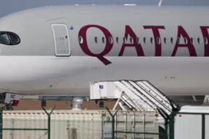 FILE PHOTO: A Qatar Airways plane sits on the tarmac at Los Angeles International Airport (LAX) in Los Angeles, California, U.S. March 3, 2026. REUTERS/Daniel Cole/File Photo (REUTERS)