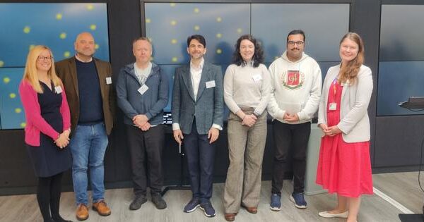 Louise Arnold (Senior Innovation Engagement Lead, Interface), Howell Davies (Head of Strategic Programmes and Funding, Interface), James McConnell (Advisor and Public Sector Specialist, GoLLM), Daniel (CEO, GoLLM), Luciana (Intelligent Automation Lab Lead