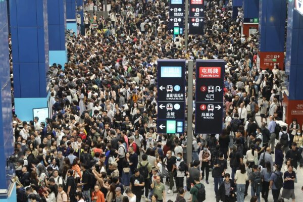 Anger after chaotic 2½-hour disruption on East Rail line as man opens train exit