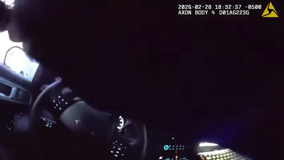 Body-worn camera footage from Feb. 28 police shooting shows the moment a Summit County sheriff deputy shoots at 34-year-old Jeffrey Latson. Latson had just driven a semitruck into the deputy's cruiser.