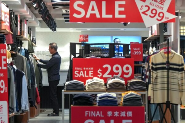 Hong Kong’s retail sales rise 5.5% in January as tourists loosen purse strings