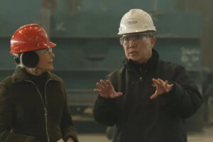 Lesley Stahl and David Kim