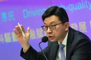 Secretary for Labour and Welfare Chris Sun. Photo: Karma Lo