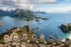 10 countries with the longest coastlines in the world