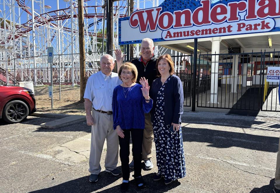 The Borchardt family was on hand Thursday, April 2, for the ribbon cutting ceremony at Wonderland Amusement Park ahead of its 75th anniversary opening happening Friday. The previous owners had run the park for decades before they passed the baton to a new owner in January this year.