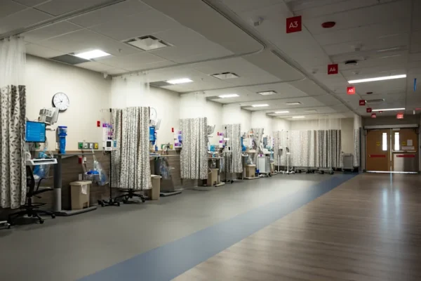 A view of where patients recovering after a surgery come to get checked on by doctors at Wynn Hospital in Utica, NY on Wednesday, August 7, 2024.