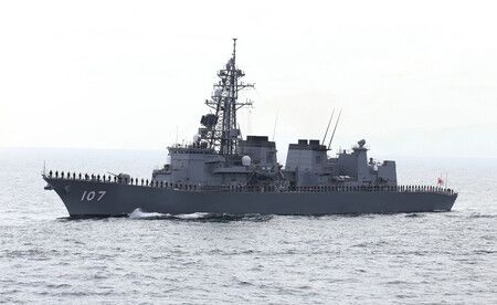 Japan SDF Ship Sails through Taiwan Strait: China