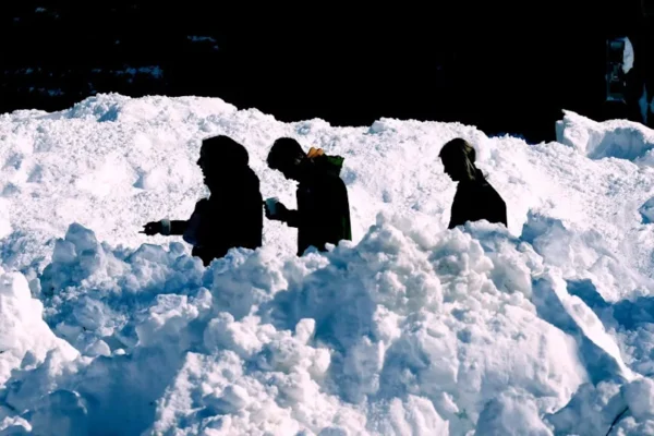 Brown University students walk on the campus, Tuesday, Feb. 24, 2026, in Providence, R.I. (AP Photo/Mark Stockwell)