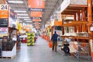 Home Depot sales data reveals a drop in both essential and non-essential spending, indicating that consumers are worried about the state of the economy and the housing market.Shutterstock