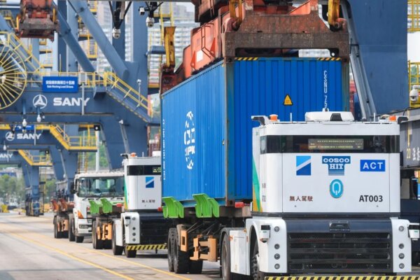 First AI driverless trucks deployed to tackle Hong Kong port labour shortage