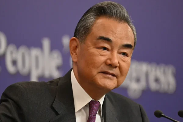China's Foreign Minister Wang Yi attends a press conference for the Second Session of the 14th National People’s Congress (NPC) in Beijing on March 7, 2024.
