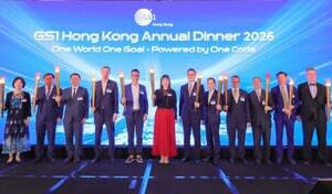 GS1 Hong Kong’s Annual Dinner 2026 concluded successfully, bringing together around 600 distinguished guests from government, industry, and business communities. Embracing the spirit of the 2026 World Cup, the dinner is themed “One World, One Goal – Powered by One Code” this year. Ms Lillian Cheong Man-lei, JP, Under Secretary for Innovation, Technology and Industry of the HKSAR Government, graced the occasion as the Guest of Honour.
