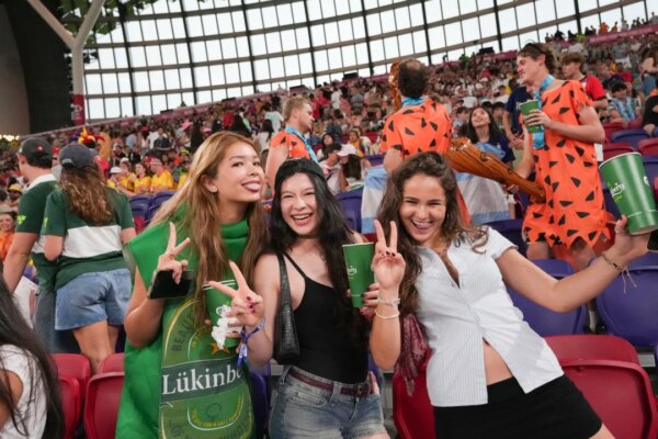 Gloomy weather can’t take shine off Hong Kong Sevens for visiting rugby fans