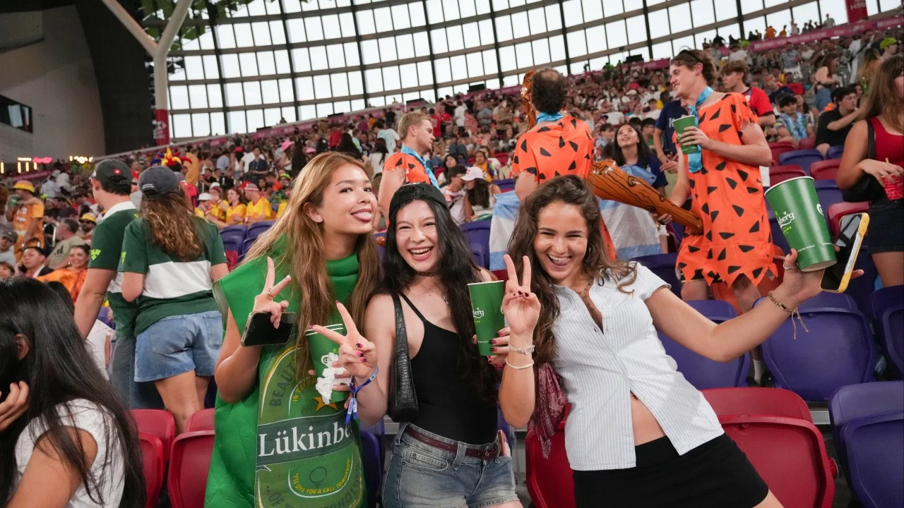 Gloomy weather can’t take shine off Hong Kong Sevens for visiting rugby fans