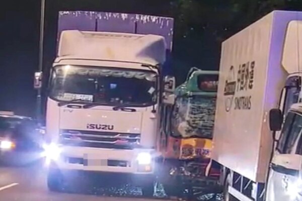 Bus driver killed, 16 injured in 2 separate crashes on Hong Kong highway