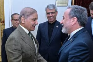 Iran's foreign minister departed Islamabad Saturday and was seen off at the airport. (AP)