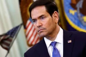 Marco Rubio, US secretary of state, in the Oval Office of the White House in Washington, DC, US, on Thursday, April 23, 2026. (Bloomberg)