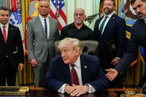 President Donald Trump at the White House on April 18. (Julia Demaree Nikhinson/AP Photo)