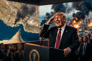 Donald Trump has a plan that will force Iran to capitulate, the military official said. (AI-generated image)