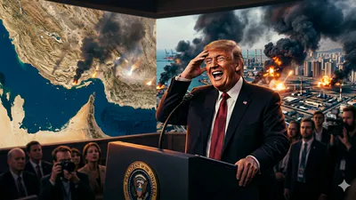 Donald Trump has a plan that will force Iran to capitulate, the military official said. (AI-generated image)