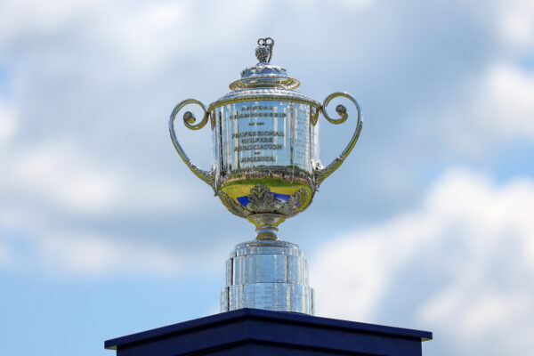 A general view of the Wanamaker Trophy - the prize for winning the PGA Championship