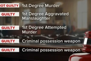 Man found not guilty on top murder charge in killing of NYPD detective, convicted on 4 other counts