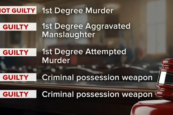 Man found not guilty on top murder charge in killing of NYPD detective, convicted on 4 other counts