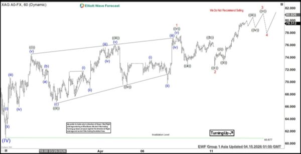 Elliott Wave Signals Silver (XAGUSD) Recovery Path to $89